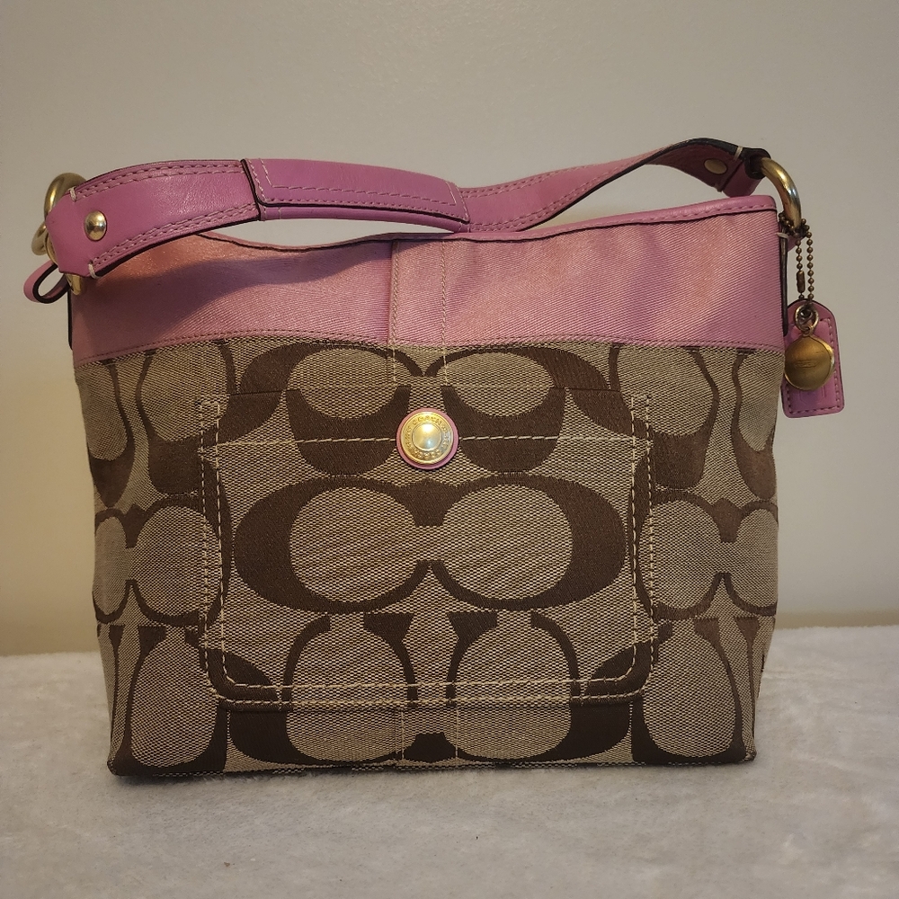 Y2K Pink Coach shoulder bag